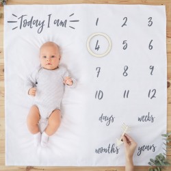 Unieke Baby Milestone Blanket uit de artikel serie Oh Baby