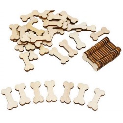 Decoratieve mini houten honden botjes