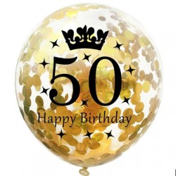 Confetti ballonnen Happy Birthday 50