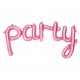 Folie ballon tekst Party roze