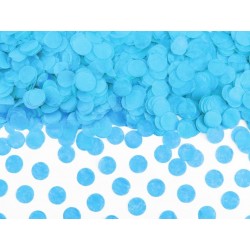 Confetti circles van papier in de kleur blauw