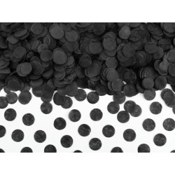 Confetti circles van papier in de kleur zwart