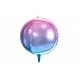 Metallic folie ballon Ombre Ball blauw en violet
