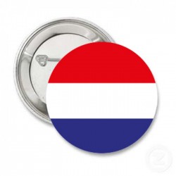 Button rood wit blauw