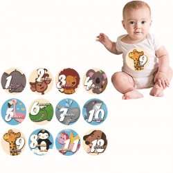 Baby Milestone stickers Animals