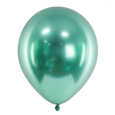 Ballon glossy groen met een doorsnede van 30 cm