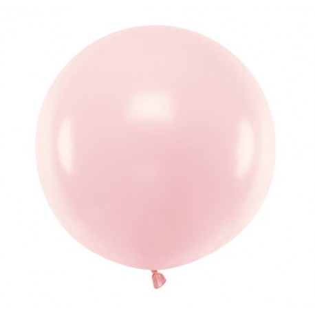 Ronde ballon met een doorsnede van 60 cm pastel licht roze