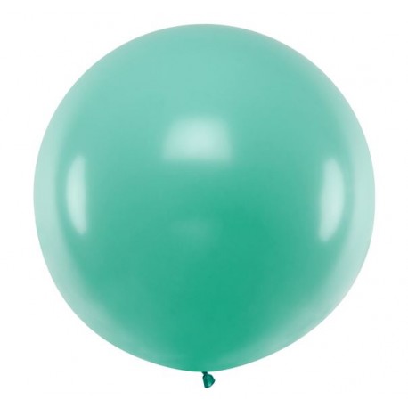 Ronde ballon met een doorsnede van 1 meter pastel forest green