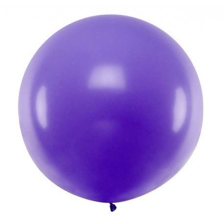 Ronde ballon met een doorsnede van 1 meter pastel lavendel