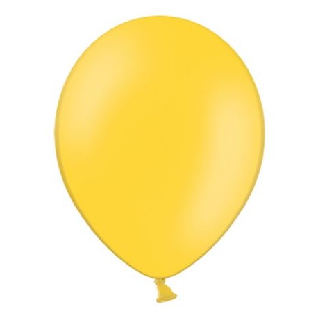 Ballonnen 23 cm pastel honing geel extra sterk voor helium of lucht per 10, 20, 50 of 100 stuks