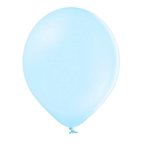Ballonnen 23 cm pastel licht blauw extra sterk voor helium of lucht per 10, 20, 50 of 100 stuks