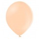 Ballonnen 23 cm pastel licht zalm extra sterk voor helium of lucht per 10, 20, 50 of 100 stuks
