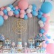 Ballonboog set Gender Reveal roze wit en blauw 98-delig