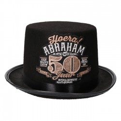 Hoge hoed Abraham 50 jaar