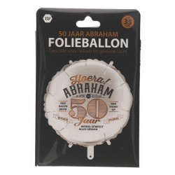Folie ballon Abraham 50 jaar