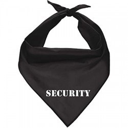 Honden bandana Security zwart