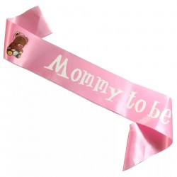 Babyshower sjerp roze Mommy to Be met beertjes