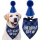 2-delige Honden verjaardags set Birthday Boy donker blauw