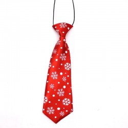 Rode met witte kerst stropdas voor de hond