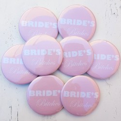Button Bride's Bitches zalm