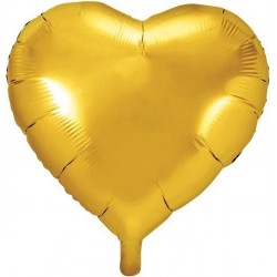 Grote hartvormige folie ballon goud