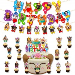 Happy Birthday Dogs verjaardag party pakket 40-delig