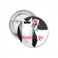 Badge Bride of Groom to Be Classic