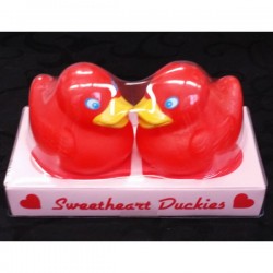 Twee aandoenlijke Sweetheart Duckies