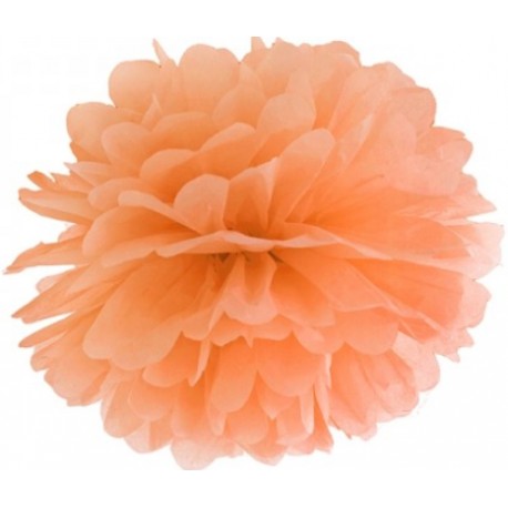 Pompoms 25 of 35 cm zacht oranje
