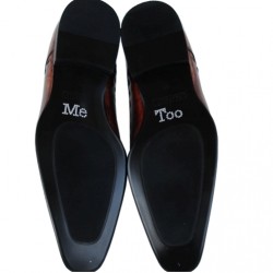 'Me too' schoen sticker met strassteentjes