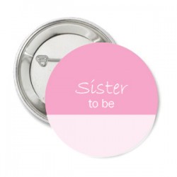 Button Two Tone Pink met tekst