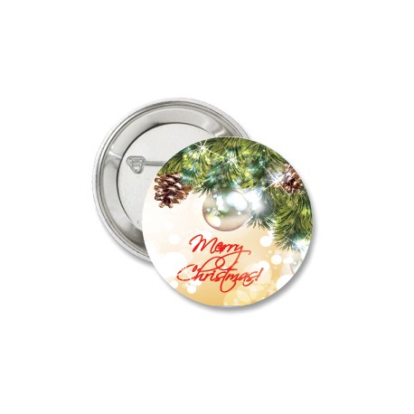 Button Merry Christmas traditional