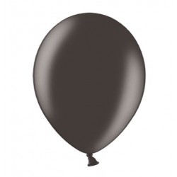 Ballonnen klein, 12 cm extra sterk voor helium of lucht per 10, 20, 50 of 100 stuks metallic zwart