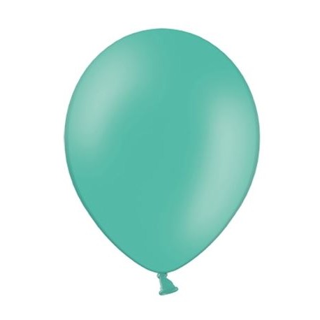 Ballonnen klein, 12 cm extra sterk voor helium of lucht per 10, 20, 50 of 100 stuks pastel aquamarine
