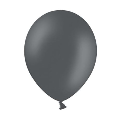 Ballonnen klein, 12 cm extra sterk voor helium of lucht per 10, 20, 50 of 100 stuks pastel grijs