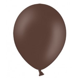 Ballonnen 30 cm extra sterk voor helium of lucht per 10, 20, 50 of 100 stuks pastel cacao bruin