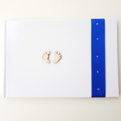 Gastenboek Baby Love blauw