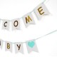 Dubbele slinger Welcome Baby Boy