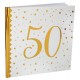 Gastenboek 50 White and Gold