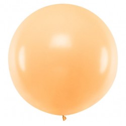 Ronde ballon met een doorsnede van 1 meter pastel licht zalm