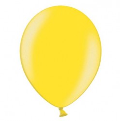 Ballonnen 23 cm citroen geel metallic extra sterk voor helium of lucht per 10, 20, 50 of 100 stuks