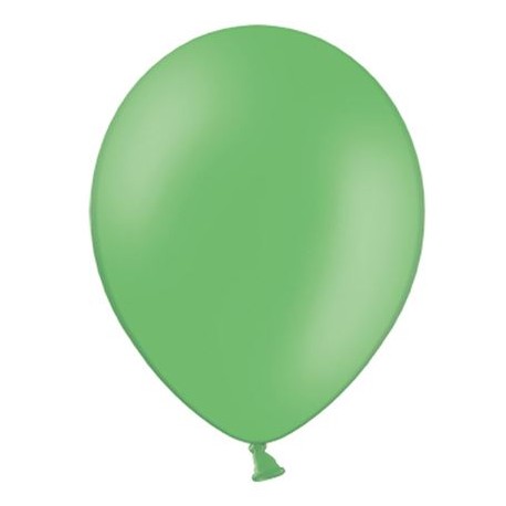 Ballonnen 23 cm pastel groen extra sterk voor helium of lucht per 10, 20, 50 of 100 stuks