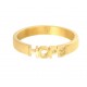 Quote ring Hope goud