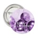 Button Merry Christmas purple