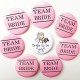 Button set Team Bride roze en Bride to Be wit