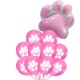 11-delige set Honden ballonnen Paws roze