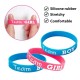 Set met 12 elastische rubberen armbanden Team Boy en Team Girl