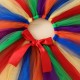 1e Verjaardag set Birthday Rainbow Colours 2-delig