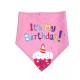 Honden verjaardagset 2-delig It's my Birthday roze met feestmuts en bandana