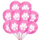 5 honden ballon Dog Lover roze met wit